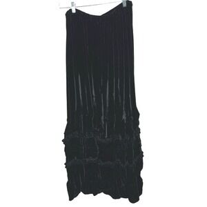 Krista Larson Velvet‎ Maxi Skirt Black